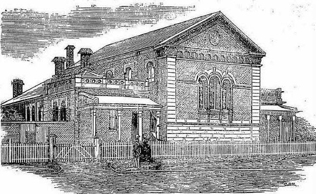 Singleton courthouse, opened Sep 1868. Image: Australian Town and Country Journal, Sat 2 Dec 1871, p. 728. Reproduction: Peter de Waal