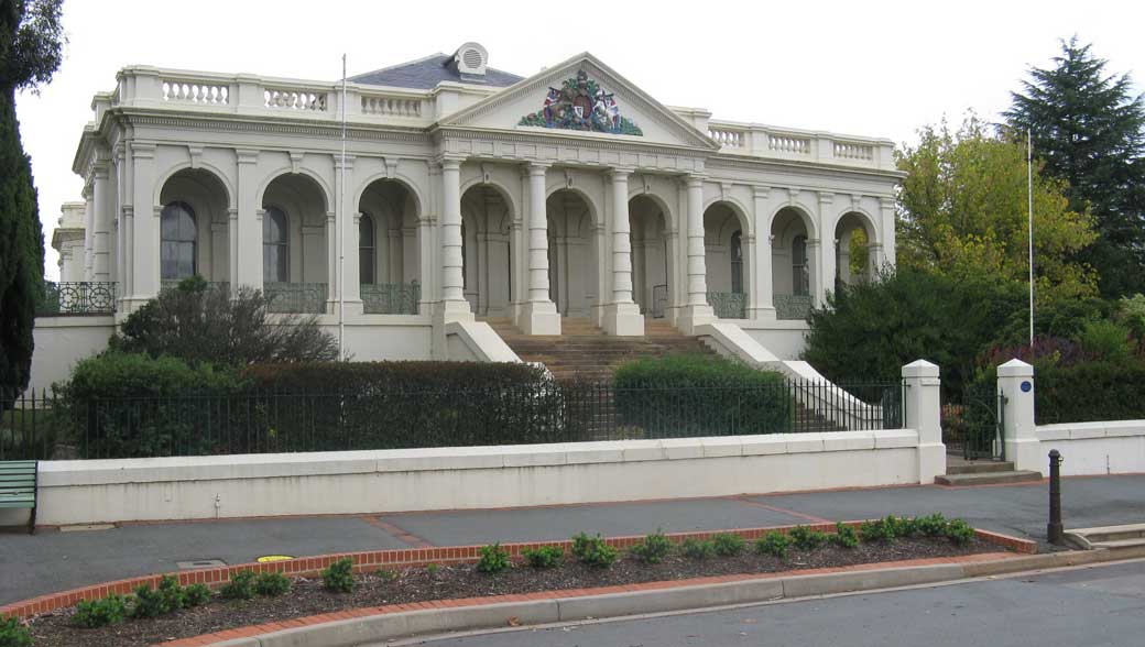Yass court house, with hitching post at foreground right. Photo: Peter de Waal Yass court house, with hitching post at foreground right. Photo: Peter de Waal