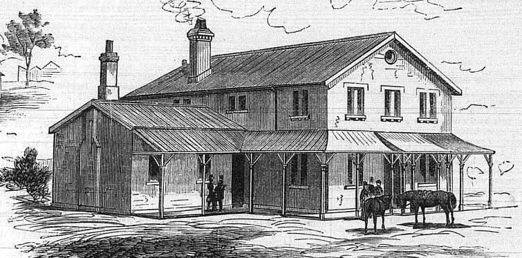 Wilcannia courthouse. Image: Australian Town and Country Journal,  Sat 8 Oct 1881, p. 696. Reproduction: Peter de Waal