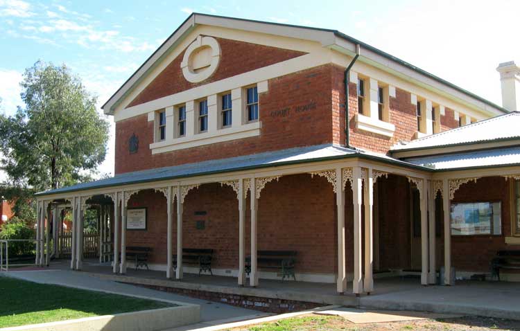 Cobar courthouse, opened 3 May 1887. Photo: Peter de Waal