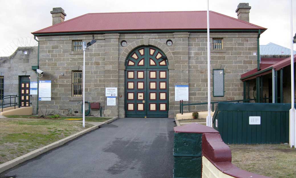 Cooma gaol main entrance, opened Jan 1873. Photo: Peter de Waal