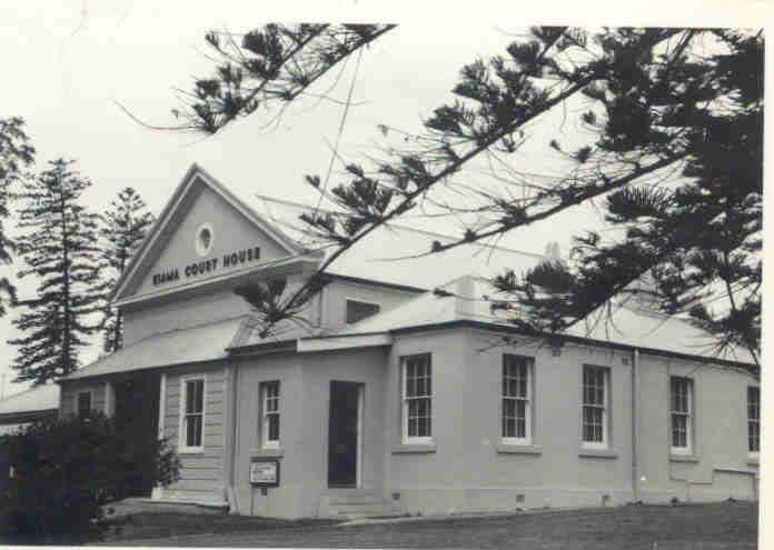 Kiama courthouse, build 1861. Photo courtesy: Kiama and District Historical Society Kiama courthouse, build 1861. Photo courtesy: Kiama and District Historical Society