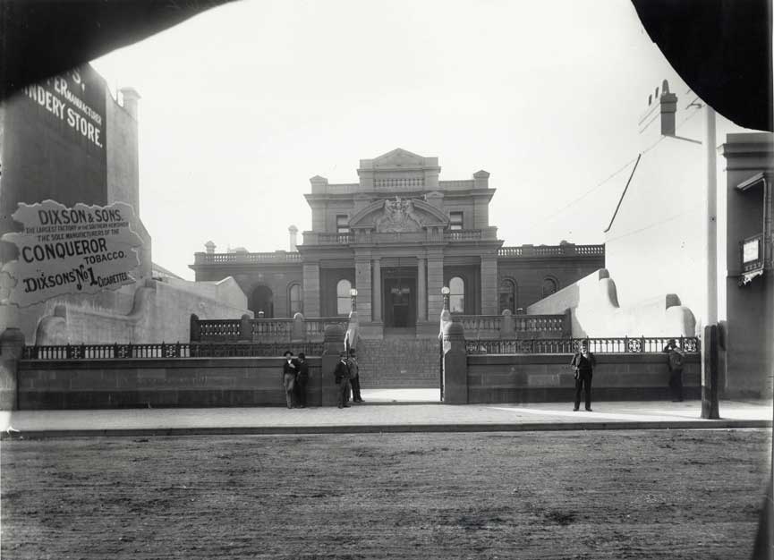 Central police court, Liverpool Street, Sydney, opened 9 Aug 1892. Photo ID: SRNSW 4481_a026_000512.jpg Central police court, Liverpool Street, Sydney, opened 9 Aug 1892. Photo ID: SRNSW 4481_a026_000512.jpg