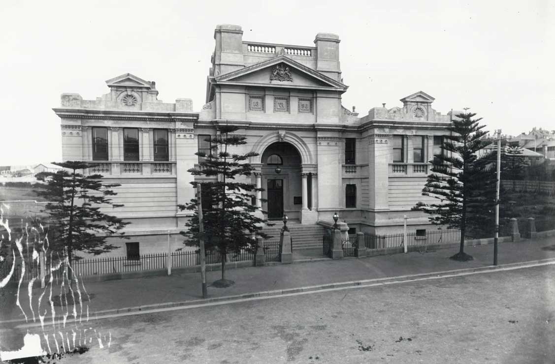Newcastle courthouse, opened 29 Feb 1892. Photo ID: SRNSW 4481_ a026_000536.jpg Newcastle courthouse, opened 29 Feb 1892. Photo ID: SRNSW 4481_ a026_000536.jpg