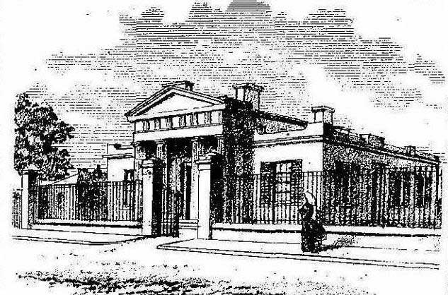Old Parramatta courthouse, Church street. Image: Illustrated Sydney News, Sat 10 Nov 1877, p.1 supplement. Reproduction: Peter de Waal Old Parramatta courthouse, Church street. Image: Illustrated Sydney News, Sat 10 Nov 1877, p.1 supplement. Reproduction: Peter de Waal