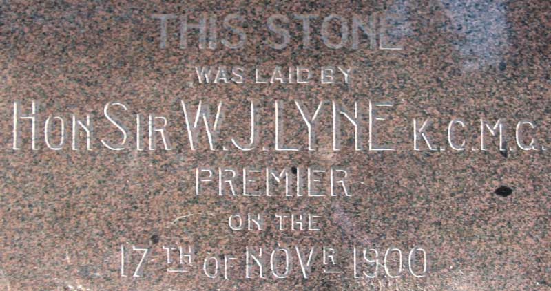 Braidwood courthouse foundation stone. Photo: Peter de Waal