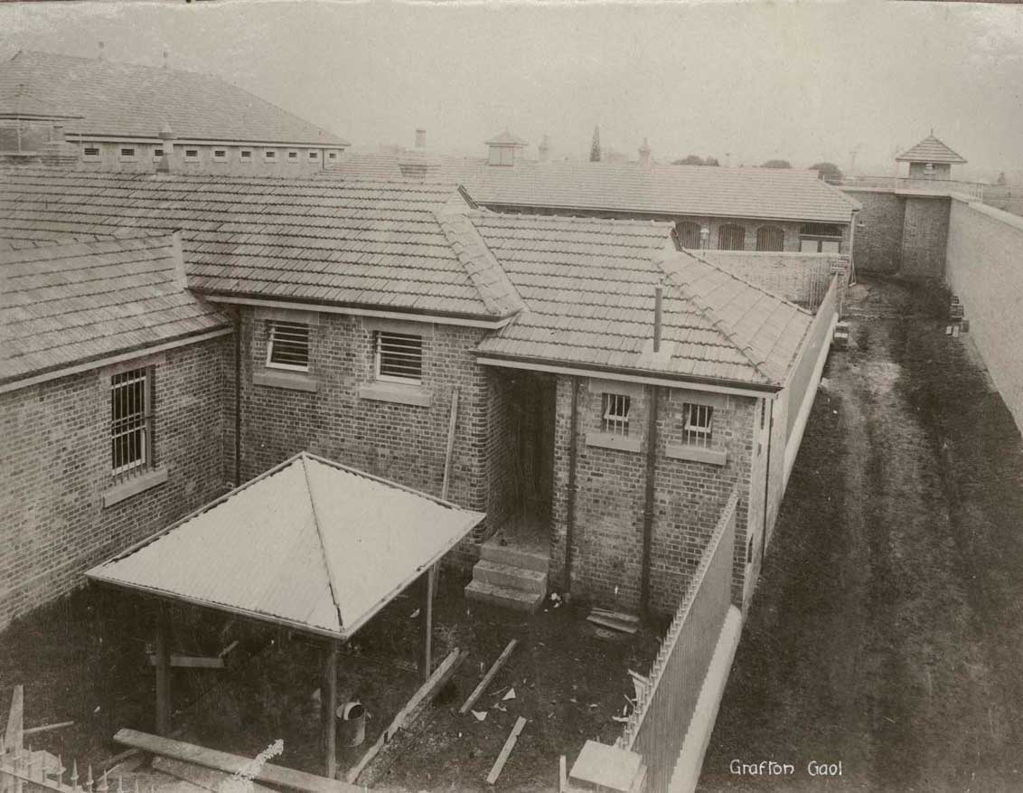 Grafton gaol, prisoners transferred into it on 3 Nov 1893. Photo ID: SRNSW 4346_a020_a020000092.jpg