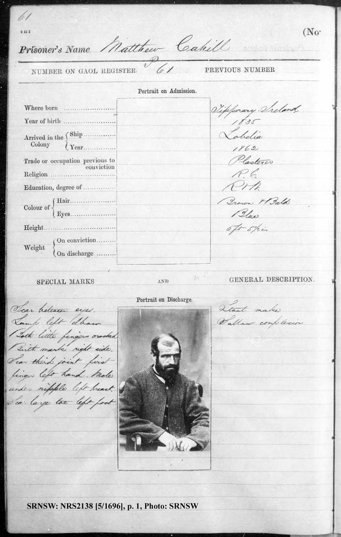 NRS2138 5_1696 photo - p. 61 no. 1 - Matthew Cahill. Photo - Peter de Waal