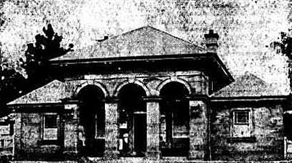 Murrurundi courthouse, built c. 1851. Image: The Australian Star, (Sydney, NSW), Mon 20 Jul 1908, p. 4. Reproduction: Peter de Waal