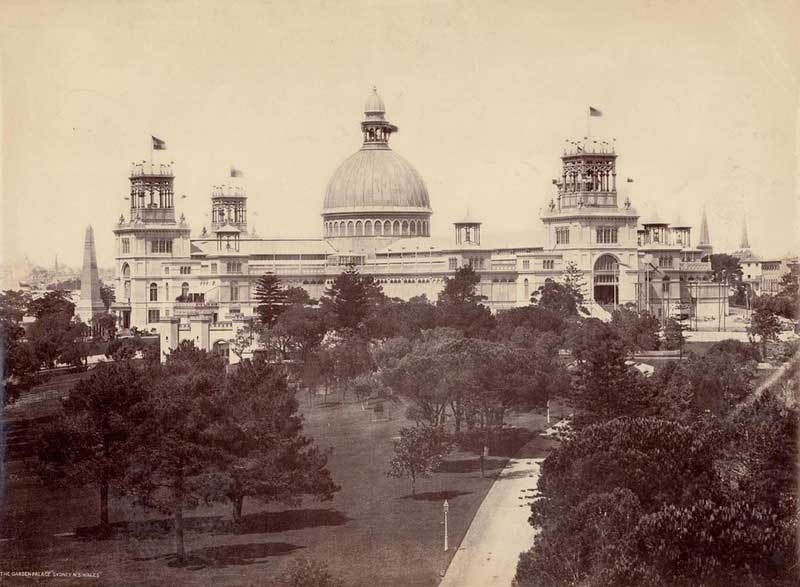 The Garden Palace, Sydney, NSW, 1880. Image: NSW State Library collection. Reproduction: Peter de Waal