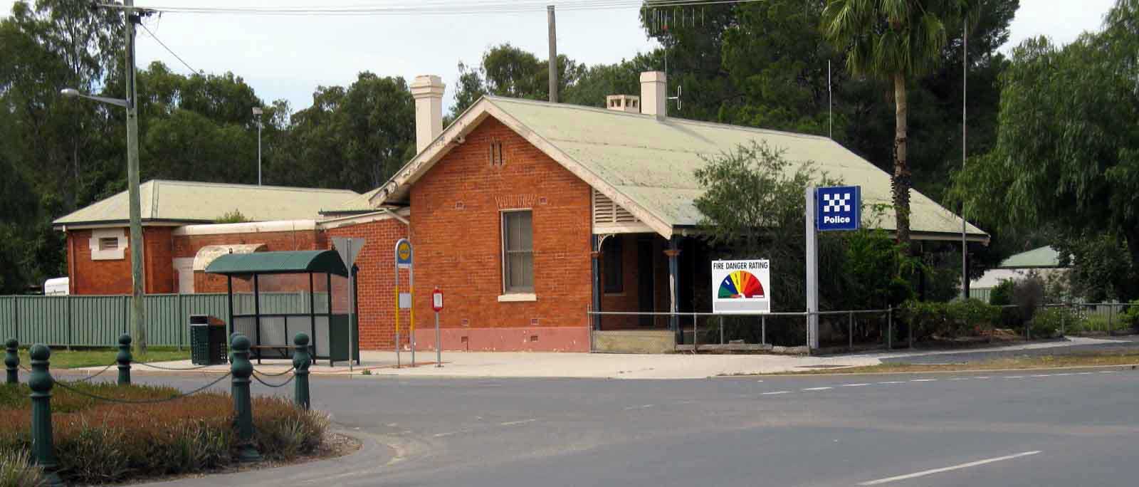 Tocumwal courthouse, now the police station, opened c. 1893. Photo: Peter de Waal