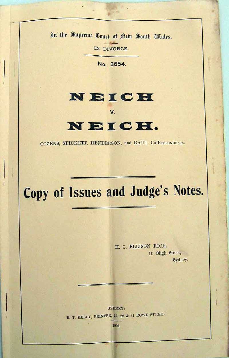 Divorce Justice Gregory Walker notes. Photo: Peter de Waal
