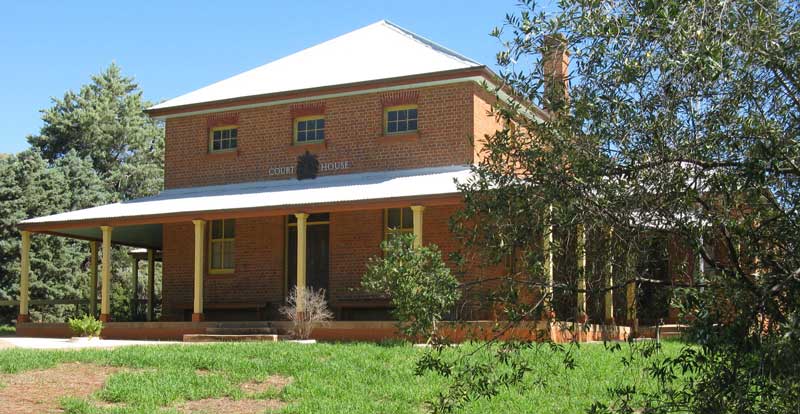 Grenfell (formerly Emu Creek) courthouse, built 1873. Photo: Peter Bonsall-Boone