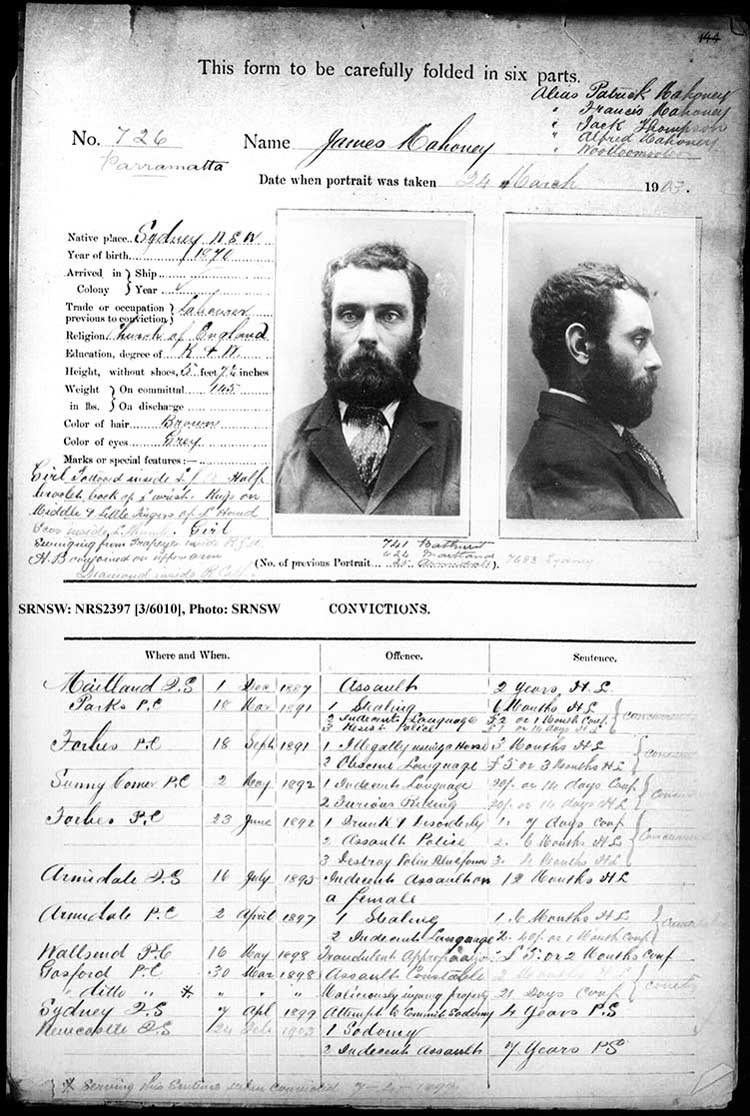 SRNSW: NRS2397, [3/6010], Parramatta photographic description book, 1880-1930, No. 726, p. 144, R5137. Emphasis added.