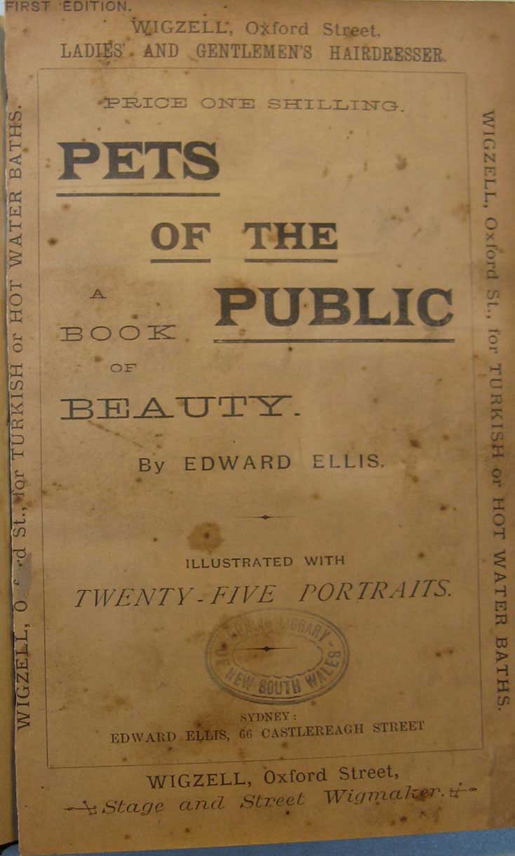 Pets of the Public, 1888. Photo: Peter de Waal Pets of the Public, 1888. Photo: Peter de Waal