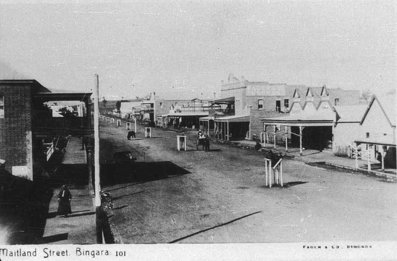 Maitland Sreet, Bingara, Jul 1894. Image: NSW State Library collection. Reproduction: Peter de Waal Maitland Sreet, Bingara, Jul 1894. Image: NSW State Library collection. Reproduction: Peter de Waal