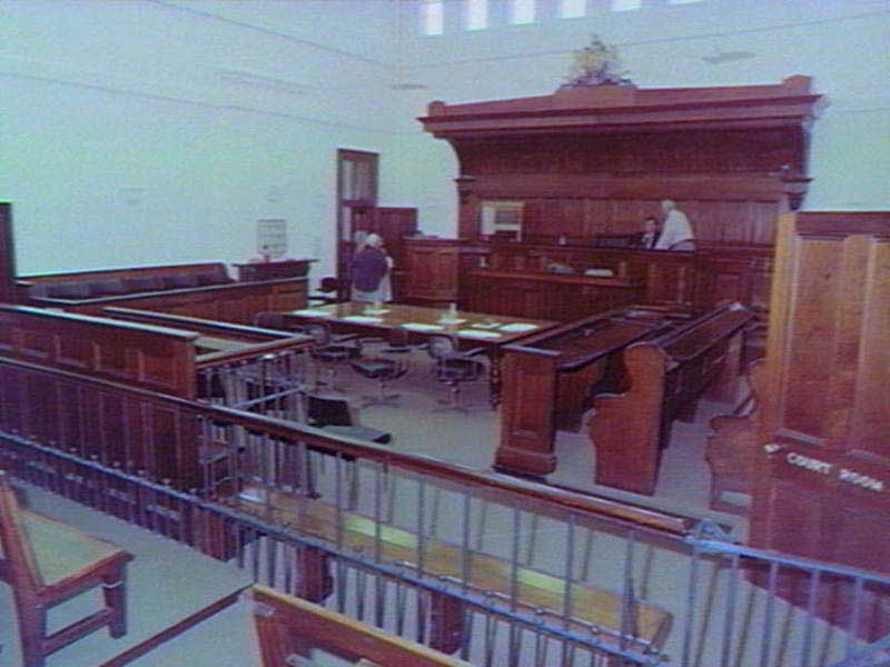 Grafton courthouse interior, 28 Jan 1981. Image: NSW State Library collection. Reproduction: Peter de Waal Grafton courthouse interior, 28 Jan 1981. Image: NSW State Library collection. Reproduction: Peter de Waal