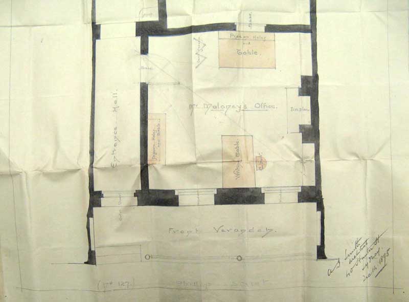 Ground floor plan, front of 127 Phillip Street, Sydney. Photo: Peter de Waal