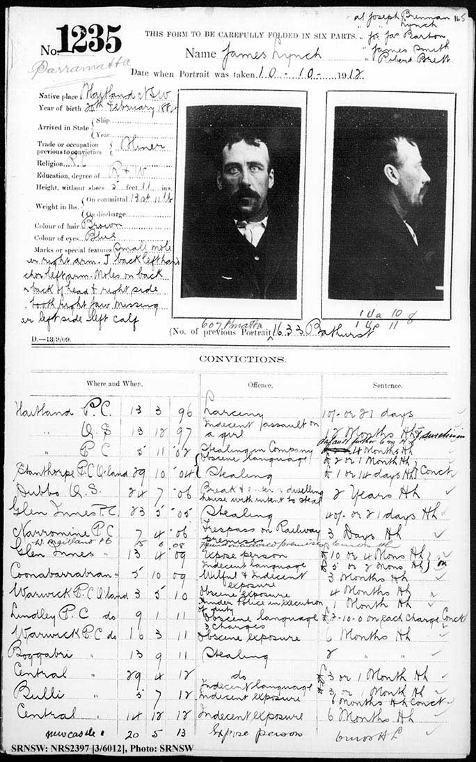 RNSW: NRS2397, [3/6012], Parramatta photographic description book, 1909-1914, No. 1235, p. 165, R5138.