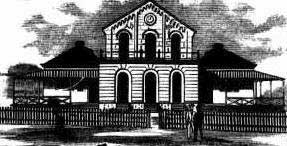 Ipswich courthouse. Image: <em>Australian Town and Country Journal</em>, Sat 3 Nov 1883, p. 841. Reproduction: Peter de Waal