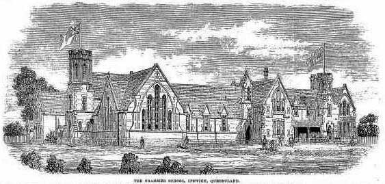 The Ipswich Grammar School. Image: <em>Australian Town and Country Journal</em>, Sat 28 Jun 1873, p. 817. Reproduction: Peter de Waal