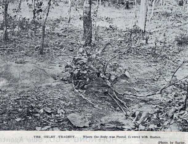 The place where the lad, Alfred Stephen Hill’s body was found. Image: <em>The Queenslander</em>, Sat 14 Jan 1899, p. 75. Reproduction: SLQ
