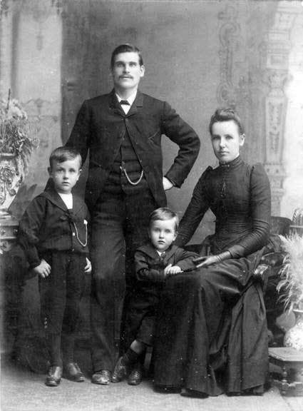 Calverley family portrait: Benjamin, James, Charlie and Henrietta, 1892. Photo: Courtesy Bundanoon History Group Calverley family portrait: Benjamin, James, Charlie and Henrietta, 1892. Photo: Courtesy Bundanoon History Group