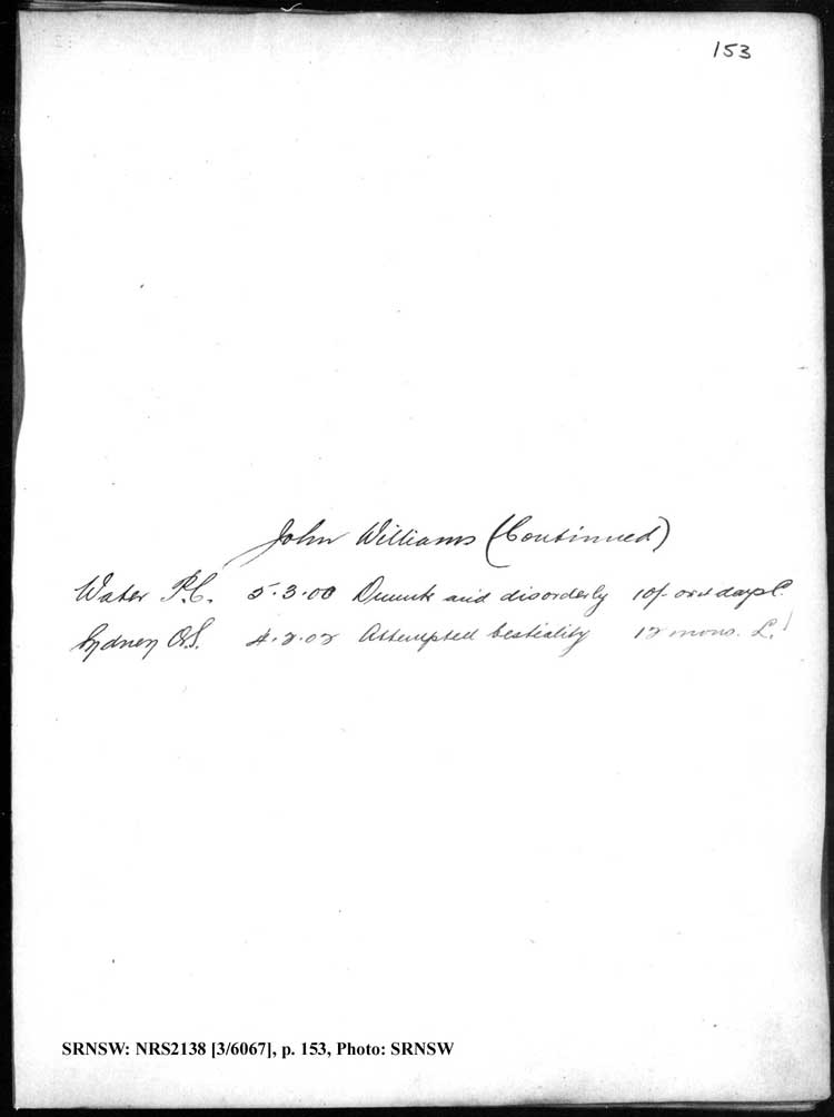 RNSW: NRS2138, [3/6067], Darlinghurst Gaol photographic description book, 1901-1902, No. 8562, pp.153, R5109. Emphasis added.