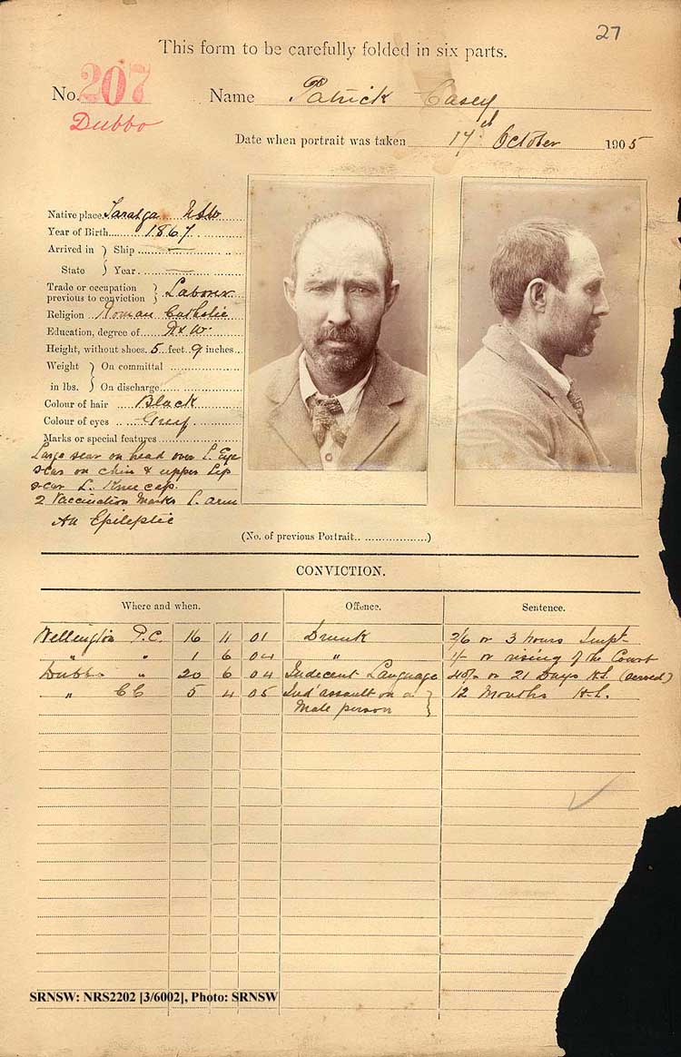 SRNSW: NRS2202, [3/6002], Dubbo Photograph description books, 1897-1922, No. 207, p. 27, R5096.