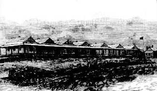 The new Sydney sanatorium, Little Bay. Source: Australian Town and Country Journal, Sat 26 May 1883, p. 984. Reproduction: Peter de Waal
