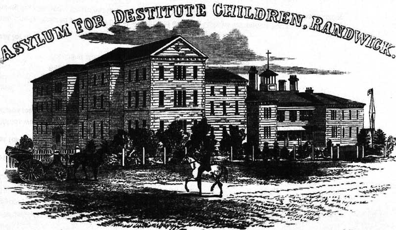 Randwick Asylum for Destitute Children. Image: Australian Town and Country Journal, Sat 29 Jan 1870, p. 17. Reproduction: Peter de Waal