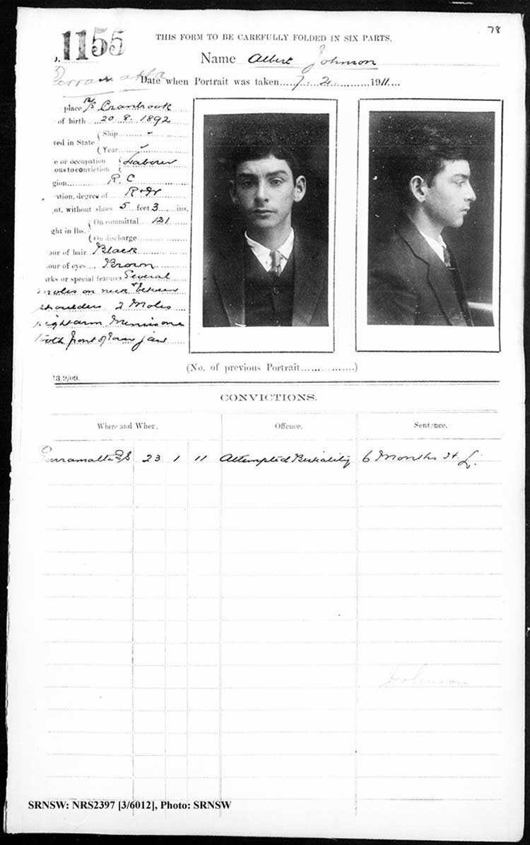 SRNSW: NRS2397, [3/6012], Parramatta photographic description book, 1909-1914, No. 1155, p. 78, R5138.