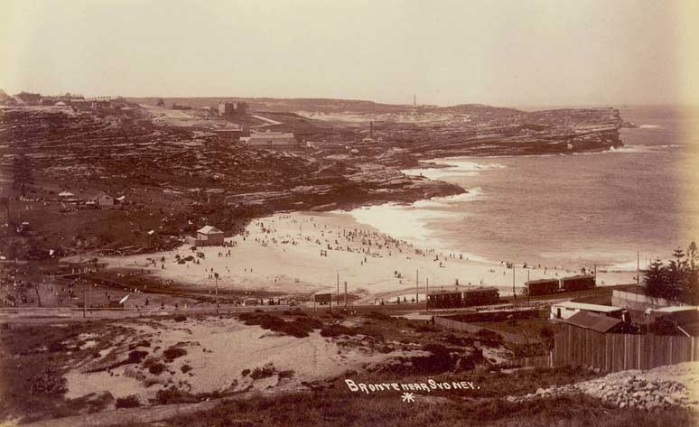 Bronte Beach, Waverley, c. 1900-1910. Image: NSW State Library collection. Reproduction: Peter de Waal Bronte Beach, Waverley, c. 1900-1910. Image: NSW State Library collection. Reproduction: Peter de Waal