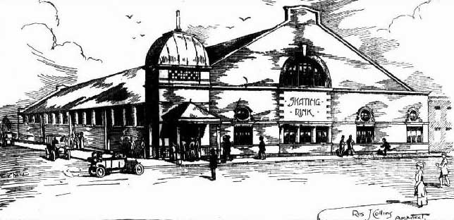 Ebley Street skating rink, Bondi Junction. Source: Evening News, (Sydney, NSW), Tue 19 Nov 1912, p. 3. Reproduction: Peter de Waal Ebley Street skating rink, Bondi Junction. Source: Evening News, (Sydney, NSW), Tue 19 Nov 1912, p. 3. Reproduction: Peter de Waal
