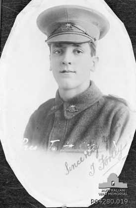 Theodore Fortey, c. 1915. Photo: courtesy Australian War Memorial Theodore Fortey, c. 1915. Photo: courtesy Australian War Memorial