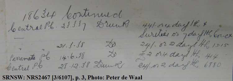  SRNSW: NRS2467, [3/6107], State Penitentiary photographic description book, 8 Feb 1922-5 Sep 1922, No. 18634, p. 276. #3