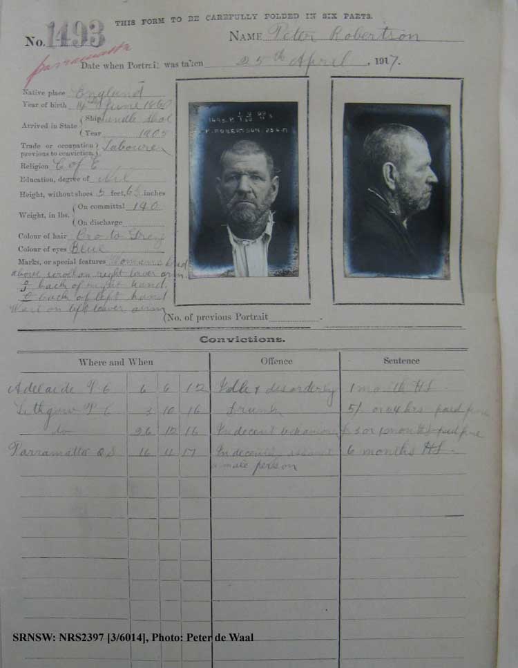 SRNSW: NRS2397, [3/6014], Parramatta photographic description book, 1917-1928, No. 1493, p. 4, R5138.