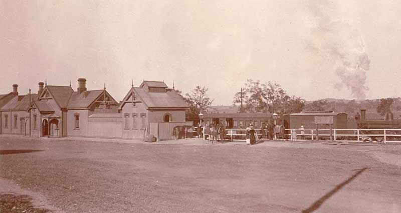 Cowra railway station, c. 1900-1927. Image: NSW State Library collection. Reproduction: Peter de Waal