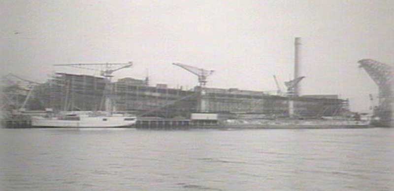Cockatoo Dock showing ship construction, Feb 1924. Image: NSW State Library collection. Reproduction: Peter de Waal Cockatoo Dock showing ship construction, Feb 1924. Image: NSW State Library collection. Reproduction: Peter de Waal