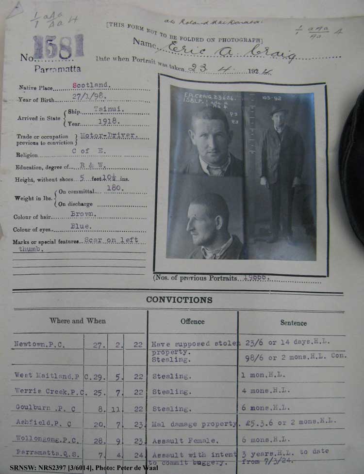 SRNSW: NRS2397, [3/6014], Parramatta photographic description book, 1917-1928, No. 1581, p. 99, R5138.