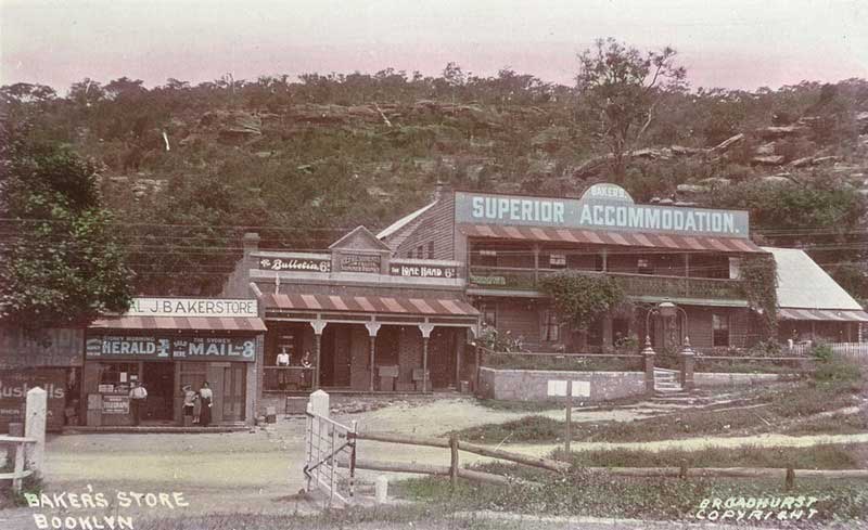 Baker’s Store, Brooklyn, c. 1900-1927. Image: NSW State Library collection. Reproduction: Peter de Waal