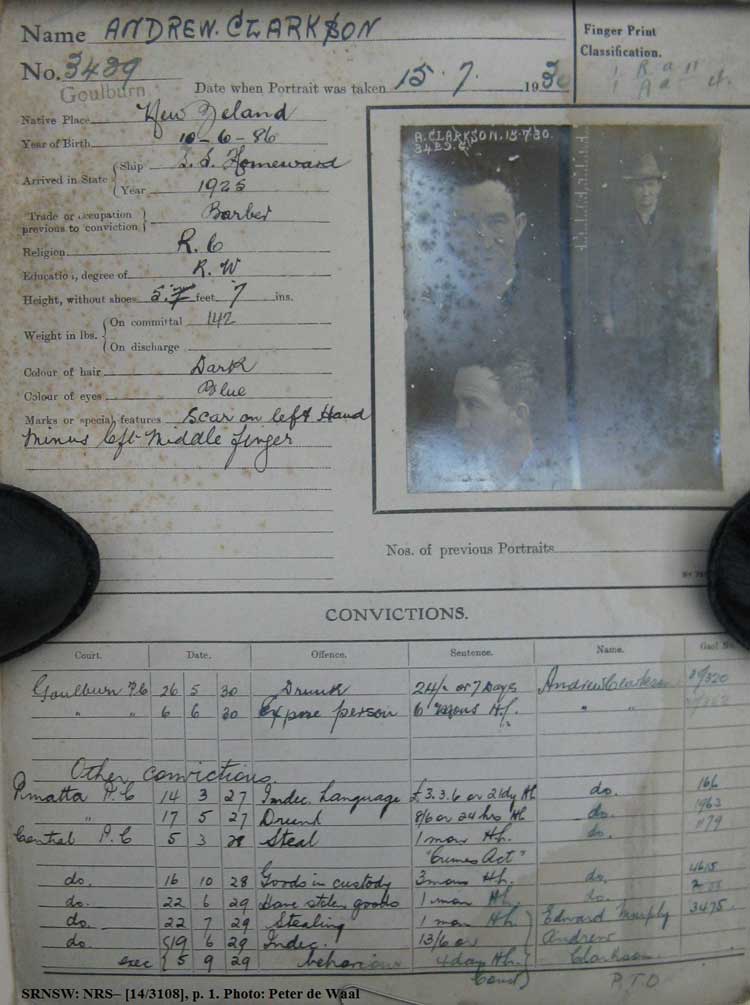 SRNSW: NRS– [14/3108], Goulburn photographic description book, No. 3429, p. –. Emphasis added. (p.1)
