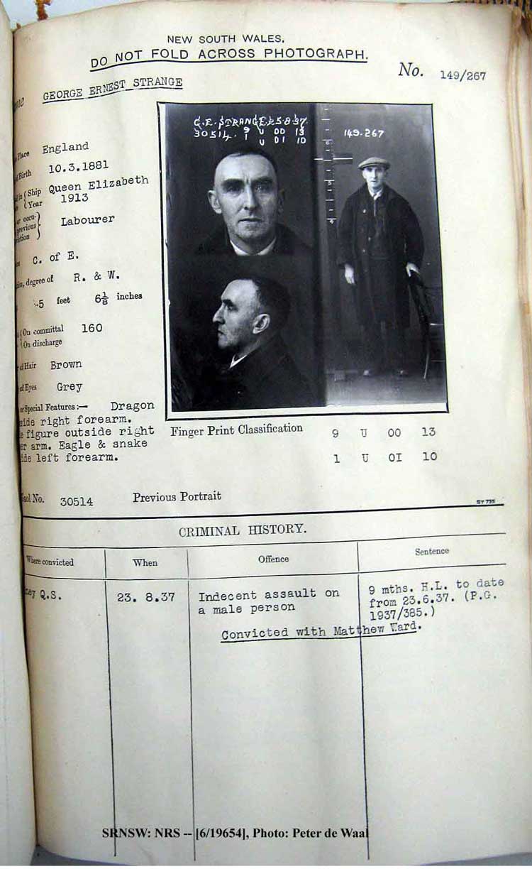 SRNSW: NRS– [6/19654], NSW police photo books, 28 Apr 1936-8 Sep 1937, No. 30514, p. 267.
